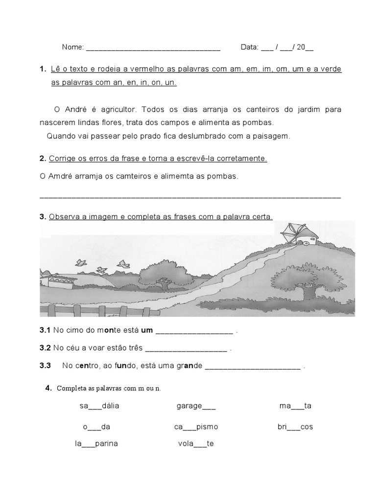 An-Am, En-Em, In-Im, On-Om, Un-Um | PDF