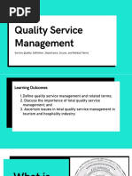 Quality Service - Definition, Importance, Issues and Related Terms