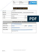 Report Sample-Supplier Factory Audit