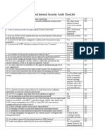 Annual Internal Security Audit Checklist: ICSA-certified