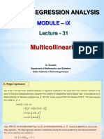 Linear Regression Analysis: Module - Ix