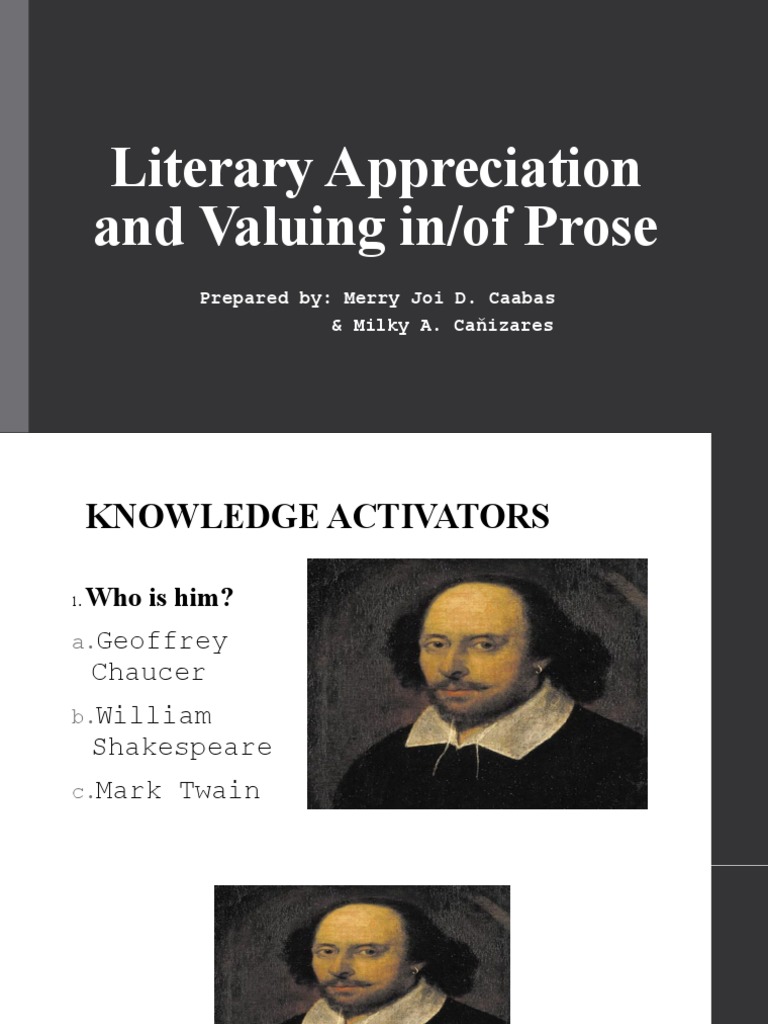 Literary Appreciation Stages | PDF | Human Nature | Cognition