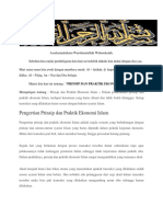 Prinsip & Praktik Ekonomi Islam