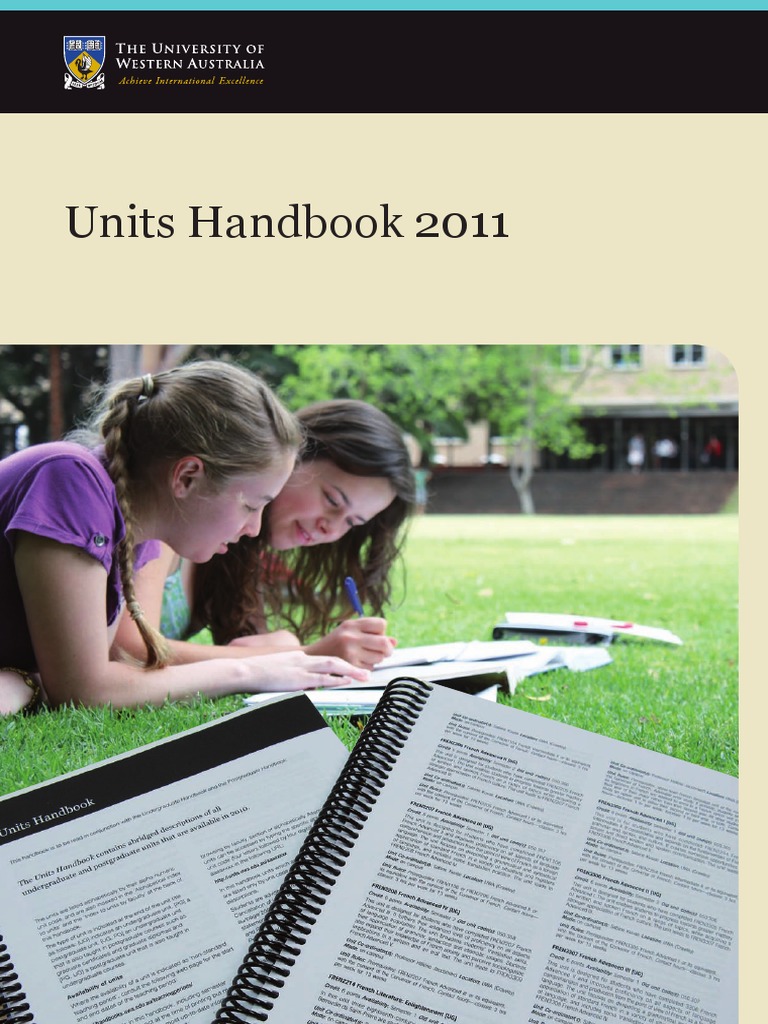 Uni2011 Handbooks PDF Undergraduate Education Accounting