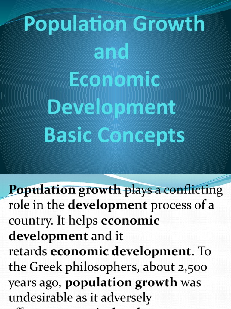 Population Growth and Economic Impact | PDF | Economic Development ...