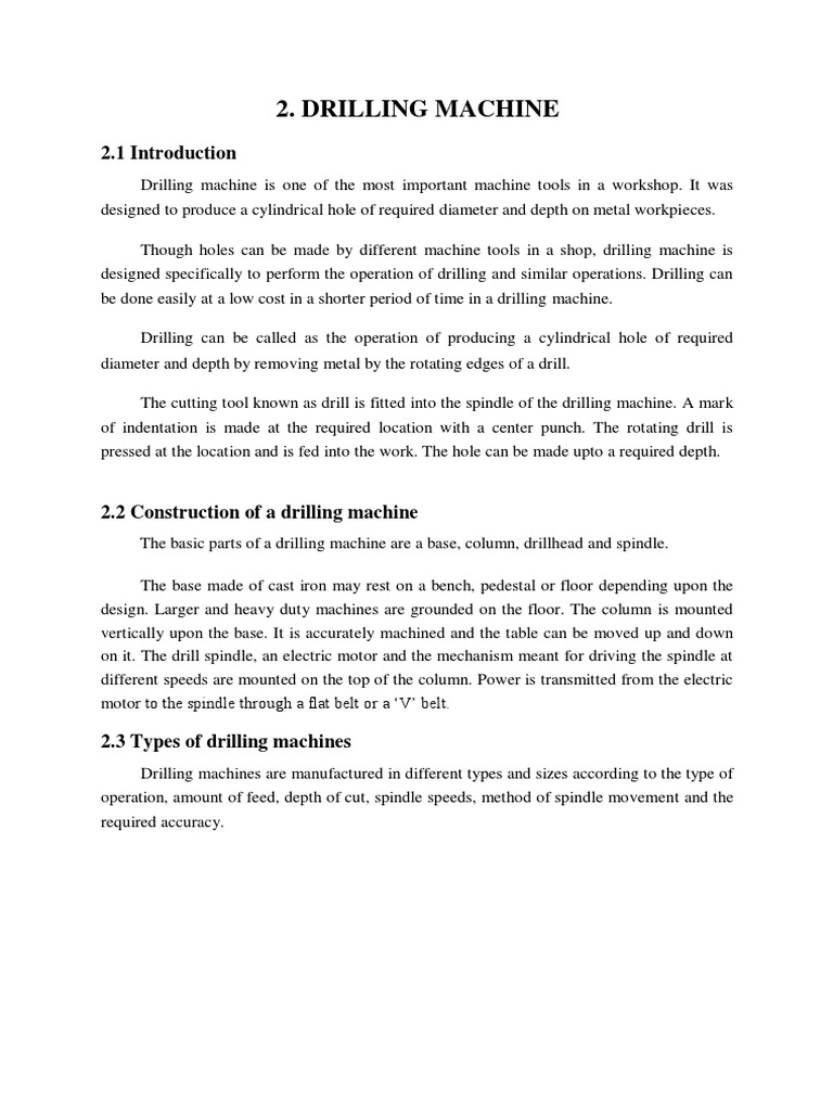 Drilling Machine | PDF | Grinding (Abrasive Cutting) | Drilling