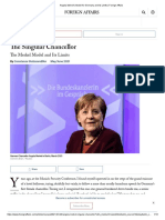 Angela Merkel's Model For Germany and Its Limits - Foreign Affairs