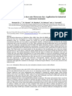 Treating Textile Dye Wastewater Using Moroccan Clay Adsorption