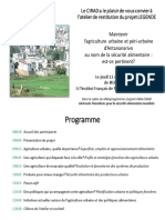 Invitation Et Programme de L - Atelier de Restitution Du Projet LEGENDE - 12-12-19