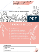 Analisis UKM Dengan Menggunakan 7 Prinsip HACCP