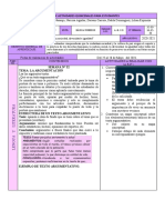 FICHA DE ACTIVIDADES DEL PROYECTO 7 DE 9no Lengua y Literatura