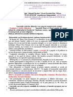 Regulament Si Fisa de Inscriere Simpozion National Cu Partiipare Internationala Apostolii Iunie 2021