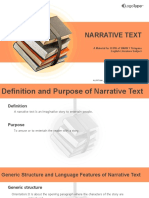 Narrative Text: A Material For XI IPA of SMAN 1 Tirtayasa English Literature Subject