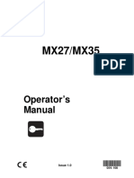 MX27/MX35: Operator's Manual