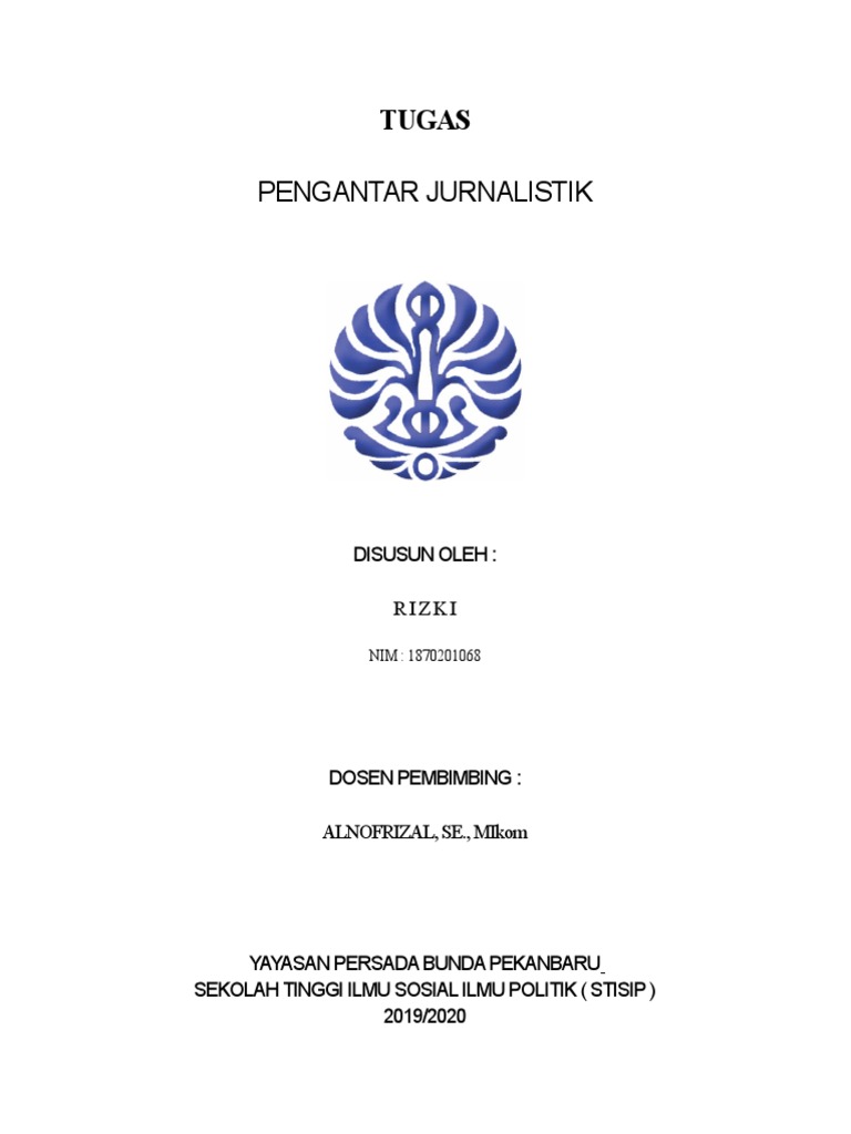 Makalah Resume Pengantar Jurnalistik Pdf