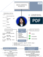 Personal Detail: Devia Anindita Putri S.H