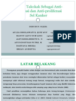 Kelompok 2. Potensi Takokak Sebagai Anti-Inflamasi Dan Anti-Proliferasi Sel Kanker