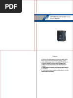 INVERTER ZVF11-M/S Series User's Manual INVERTER ZVF11-M/S Series User's Manual