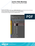 Perspective Web Mockup: With Smart Objects, Easy To Paste Your Design