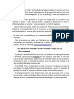 Lección 9. Información Adicional Sobre Los Pronombres Personales