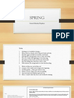 Spring: Gerard Manley Hopkins