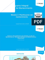 Sesion 5 - Selección de Tareas de Mantenimiento - Planificación