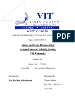 Vision and Scope Document For Arasan Can