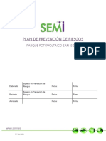 Plan de Prevención de Riesgos y Salud Ocupacional FV San Isidro