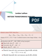 Lembar Latihan Mahasiswa Transformasi Variabel