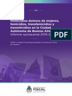 UFEM Informe Quinquenal 2015 - 2019 
