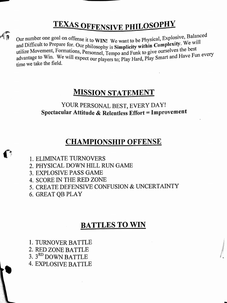 2011 Texas Offensive Playbook PDF