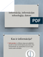 Informācija, Informācijas Tehnoloģija, Dators