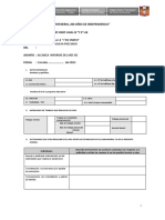 Informe mensual de actividades del Colegio Técnico 7 de Enero