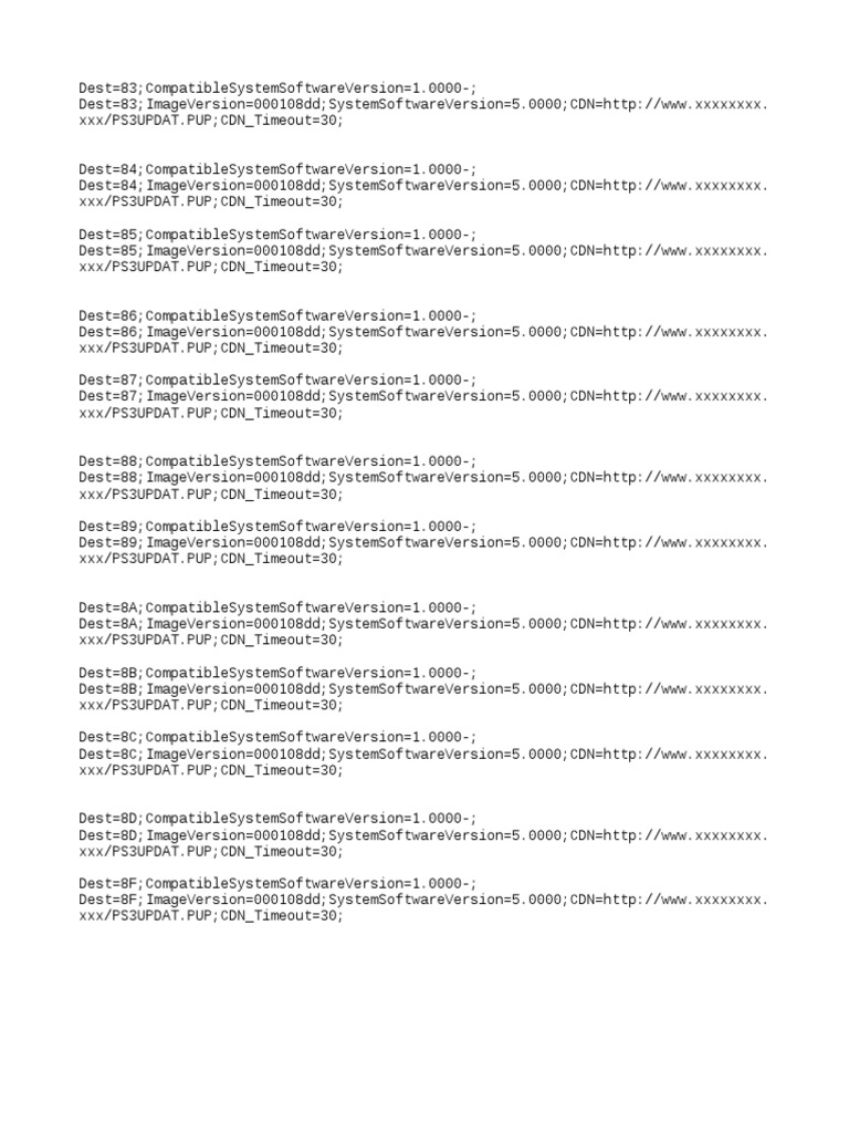 PS3 Update File Details and Links | PDF