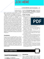 FOOD ADDITIVES - Liquid Chromatography