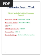 Class 12 Economics Project Topics | PDF | Economy Of India | Economic ...