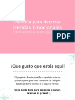 Plantilla para Detectar Heridas Emocionales