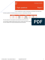 2: Animal Nutrition - Topic Questions Paper 3: Year Series Paper Number