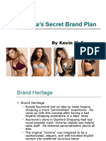 Victoria'S Secret Brand Plan: by Kevin Mcenery