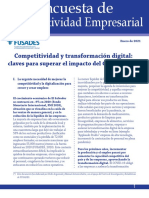 Encuesta Competitividad Empresarial - Enero de 2021