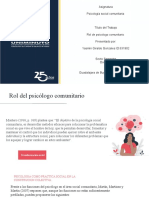 Rol del psicólogo comunitario