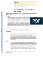 NIH Public Access: Organization, Barrier Function and Antimicrobial Lipids of The Oral Mucosa