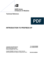 Introduction To Profibus DP: Busworks 900Pb Series Profibus/Rs485 Network I/O Modules Technical Reference