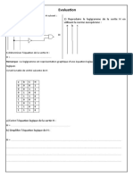 Evaluation Les Fonctions Logiques de Base