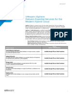 Vmware Vsphere Delivers Essential Services For The Modern Hybrid Cloud