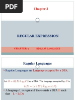 Chapter 3 REGULAR EXPRESSION