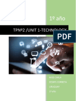 Tpnº2 /unit 1-Technology: Miss Carla Eesnº1 Corbeta Uruguay 1º Año