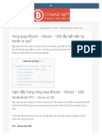 Vòng quay Bitcoin - Altcoin - USD lấy hết tiền từ trader ra sao