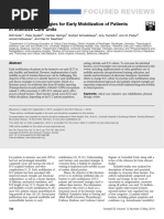 Focused Reviews: Barriers and Strategies For Early Mobilization of Patients in Intensive Care Units