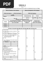 Form 16 - Blank Format | PDF